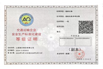 安全標(biāo)準(zhǔn)化一級
